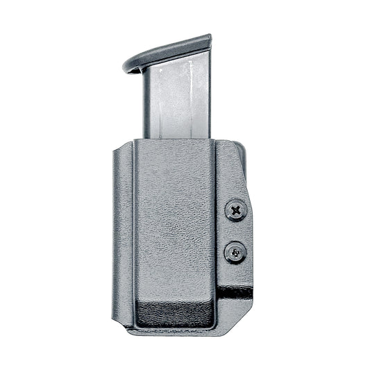 Black Kydex OWB Outside Waistband magazine carrier or pouch for 9mm & 40 Walther PDP from Four Brothers 4BROS Holsters. 