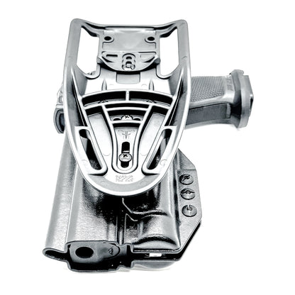 Duty & Competition OWB Holster for the  Pro-X PMM Full Size and PDP Pro-X PMM Compact 4.6" pistols with the Streamlight TLR-1 HL-X, from Four Brothers Holsters.