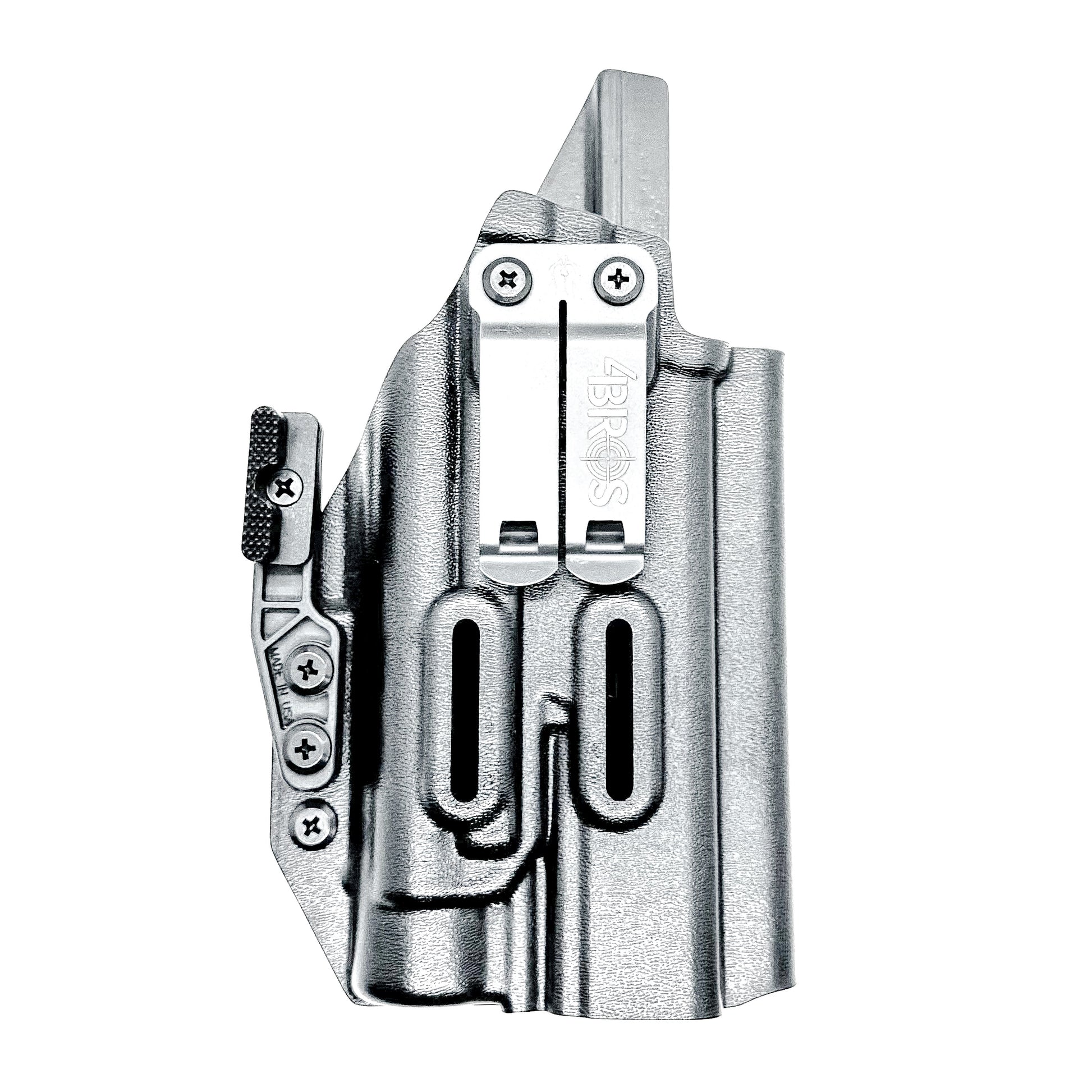 Inside Waistband IWB AIWB Holster for the Walther Pro-X PMM Full Size  or PDP Pro-X PMM Compact 4.6" & Streamlight TLR-1 HL-X USB from 4 Brothers Holsters.