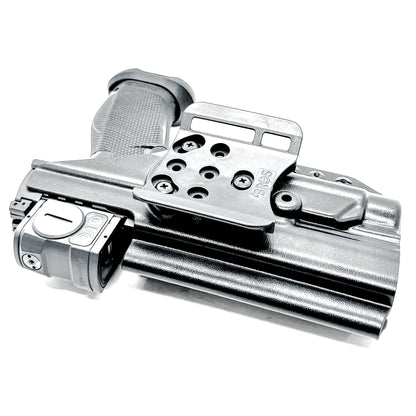 Outside Waistband OWB Holster for the Walther Pro-X PMM Full Size and PDP Pro-X PMM Compact 4.6" with the Streamlight TLR-1 HL-X USB from 4 Brothers Holsters.