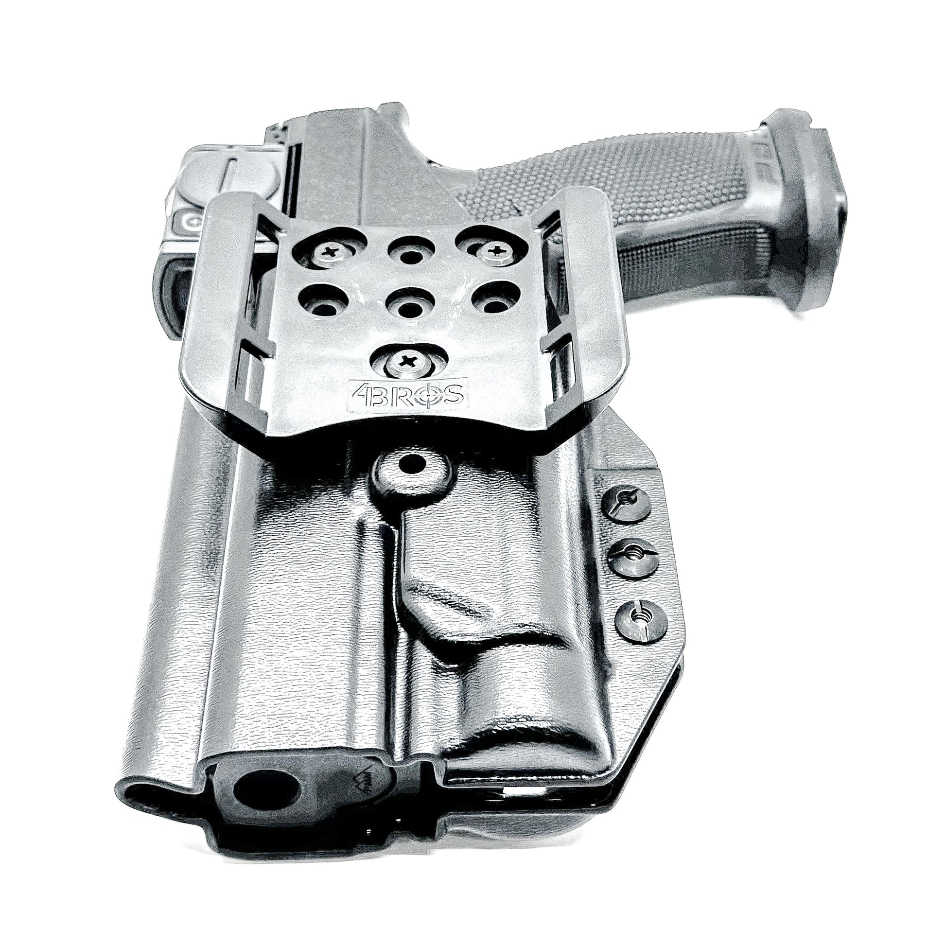 Outside Waistband OWB Holster for the Walther Pro-X PMM Full Size and PDP Pro-X PMM Compact 4.6" with the Streamlight TLR-1 HL-X USB from 4 Brothers Holsters.