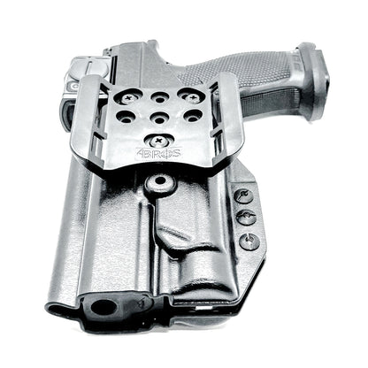 Outside Waistband OWB Holster for the Walther Pro-X PMM Full Size and PDP Pro-X PMM Compact 4.6" with the Streamlight TLR-1 HL-X USB from 4 Brothers Holsters.