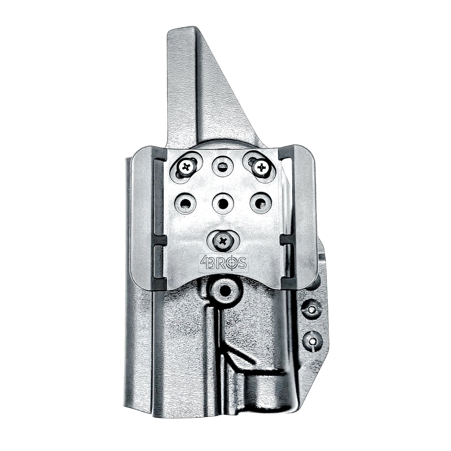 Outside Waistband OWB Holster for the Walther Pro-X PMM Full Size and PDP Pro-X PMM Compact 4.6" with the Streamlight TLR-1 HL-X USB from 4 Brothers Holsters.