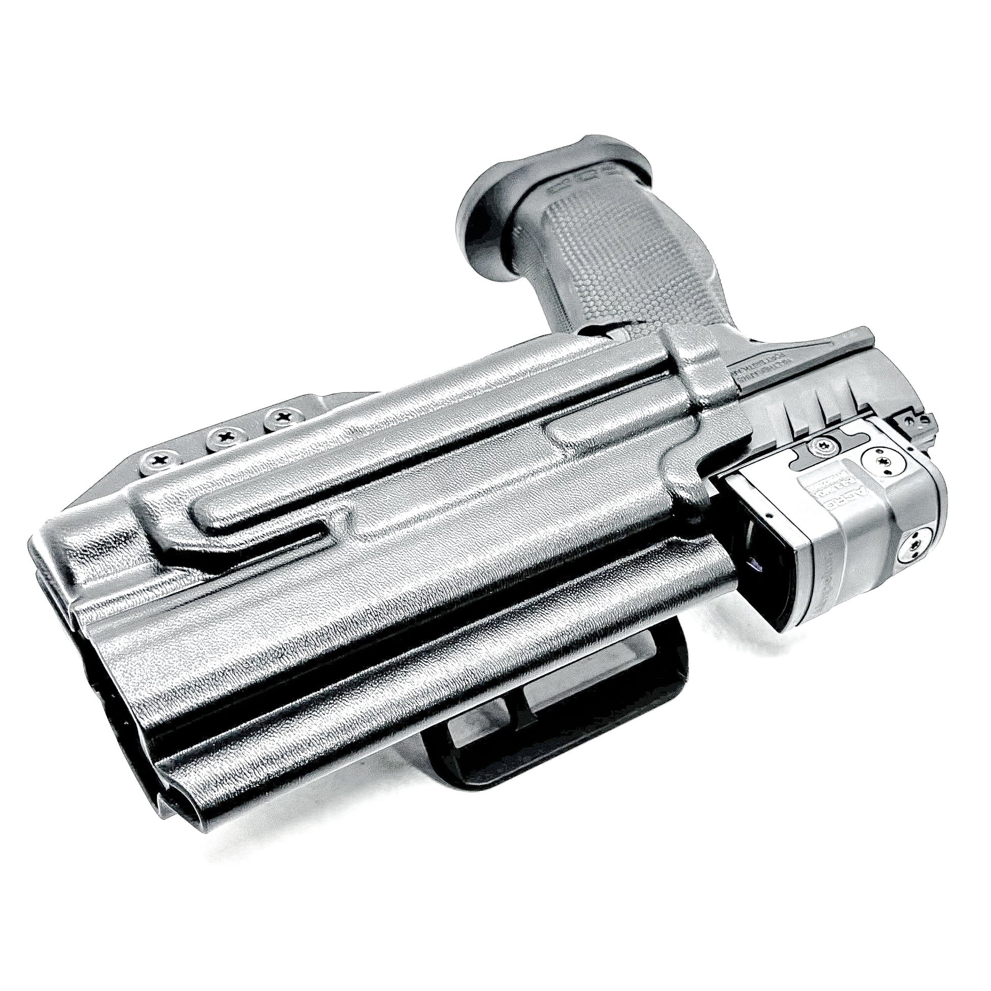 Outside Waistband OWB Holster for the Walther Pro-X PMM Full Size and PDP Pro-X PMM Compact 4.6" with the Streamlight TLR-1 HL-X USB from 4 Brothers Holsters.