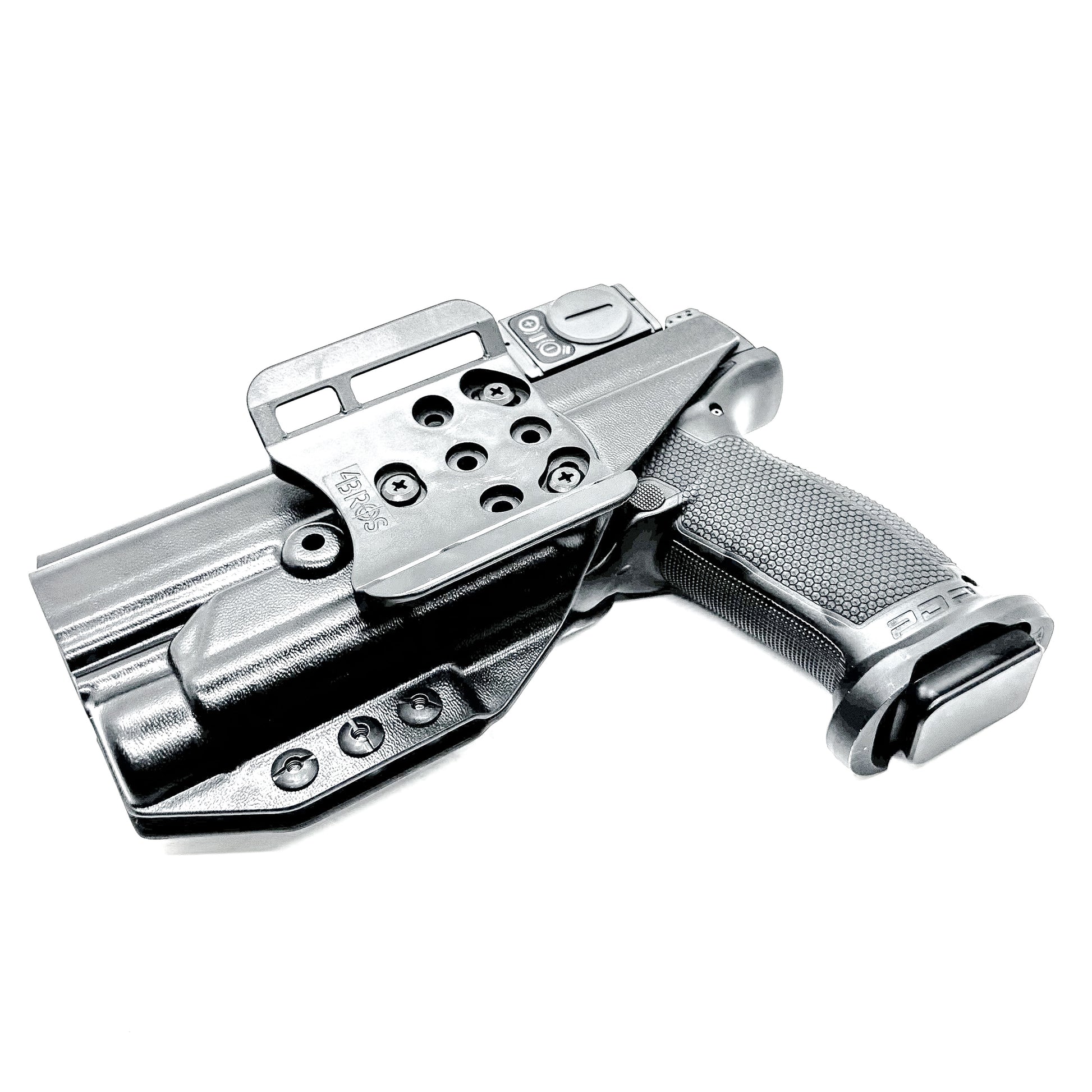 Outside Waistband OWB Holster for the Walther Pro-X PMM Full Size and PDP Pro-X PMM Compact 4.6" with the Streamlight TLR-1 HL-X USB from 4 Brothers Holsters.