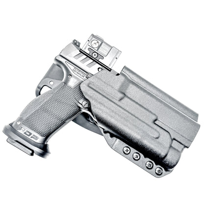 Black OWB Competition Holster for Walther Pro-X PMM Full Size and PDP Pro-X PMM Compact 4.6" & TLR-1 HL from Four Brothers Holsters
