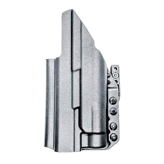 Inside Waistband Holster for the PDP Pro-X PMM with the TLR-1 HL light shown in black with a DCC Monoblock and a modwing.