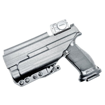 Inside Waistband Holster for the PDP Pro-X PMM with the TLR-1 HL light shown in black with a DCC Monoblock and a modwing.
