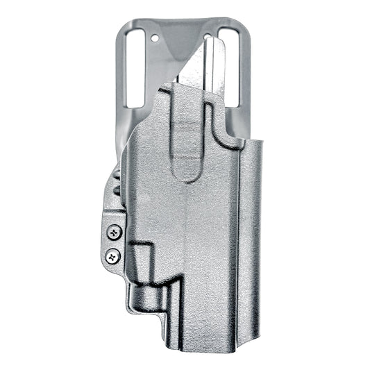 Black OWB Competition Holster for Walther Pro-X PMM Full Size and PDP Pro-X PMM Compact 4.6" with the TLR-7 HL-X, X & A from Four Brothers Holsters. 