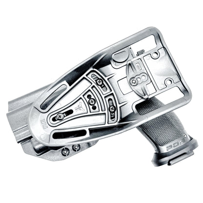 Black OWB Competition Holster for Walther PDP 5" Full-Size, Compact, & Pro SD Compact 4.6" & 5.1" with the TLR-7 HL-X, X & A from Four Brothers Holsters. 