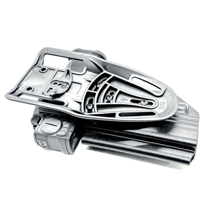 Black OWB Competition Holster for Walther PDP 5" Full-Size, Compact, & Pro SD Compact 4.6" & 5.1" with the TLR-7 HL-X, X & A from Four Brothers Holsters. 