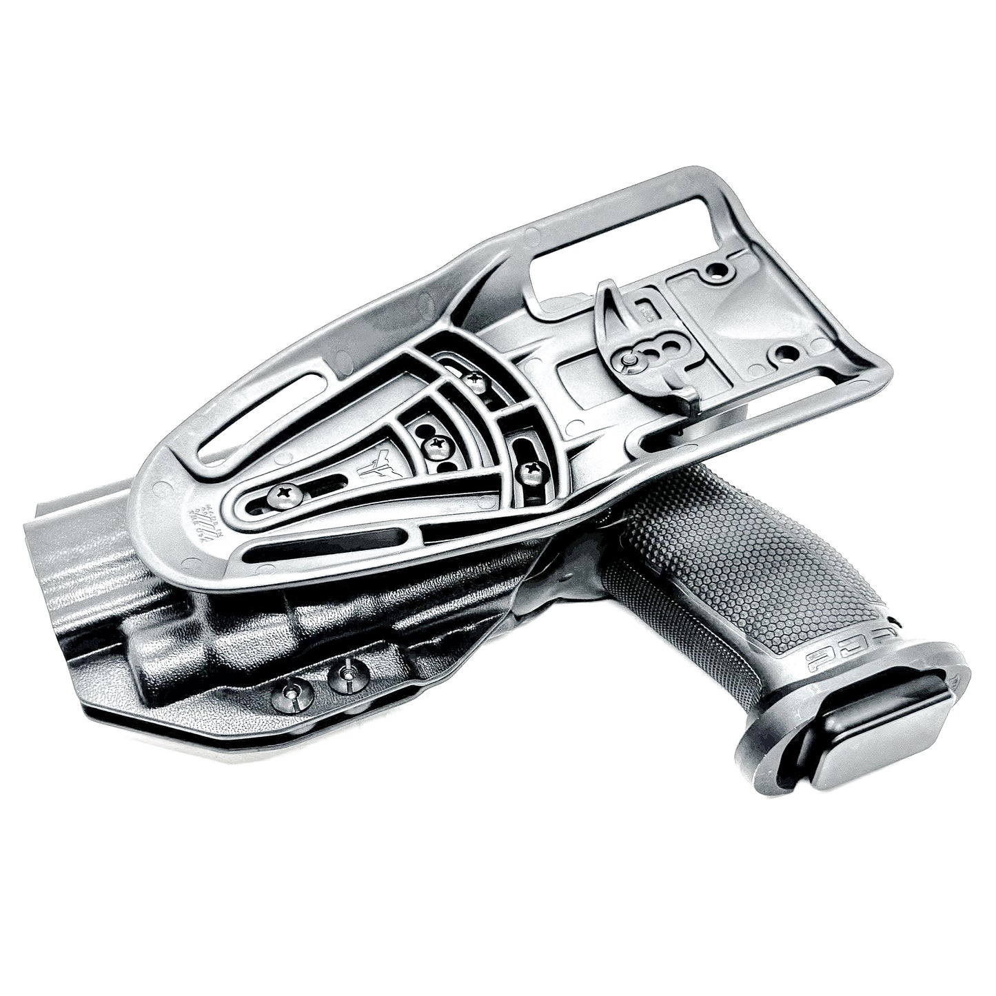 Black OWB Competition Holster for Walther PDP 5" Full-Size, Compact, & Pro SD Compact 4.6" & 5.1" with the TLR-7 HL-X, X & A from Four Brothers Holsters. 