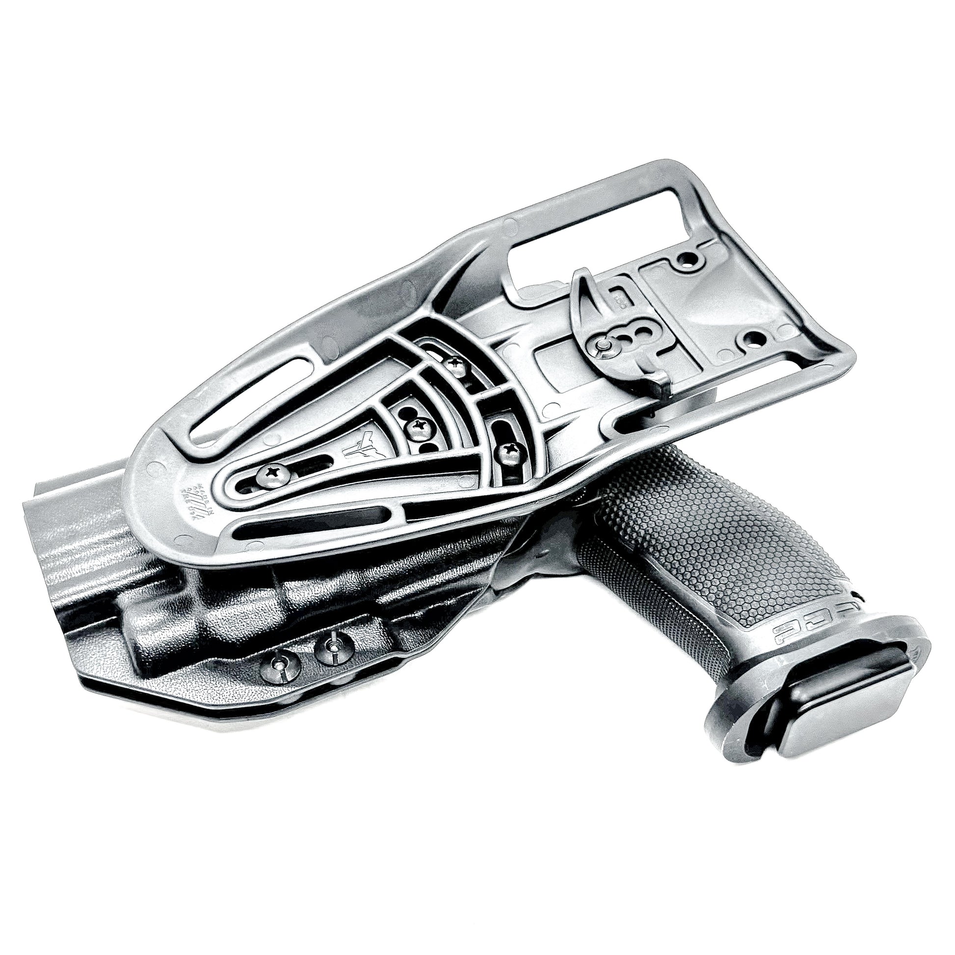 Black OWB Competition Holster for Walther PDP 5" Full-Size, Compact, & Pro SD Compact 4.6" & 5.1" with the TLR-7 HL-X, X & A from Four Brothers Holsters. 