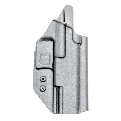 Outside the Waistband OWB holster for the Walther PDP Pro SD Compact 4.6" pistol in Black with the 4BROS 1.5" Belt Slide.