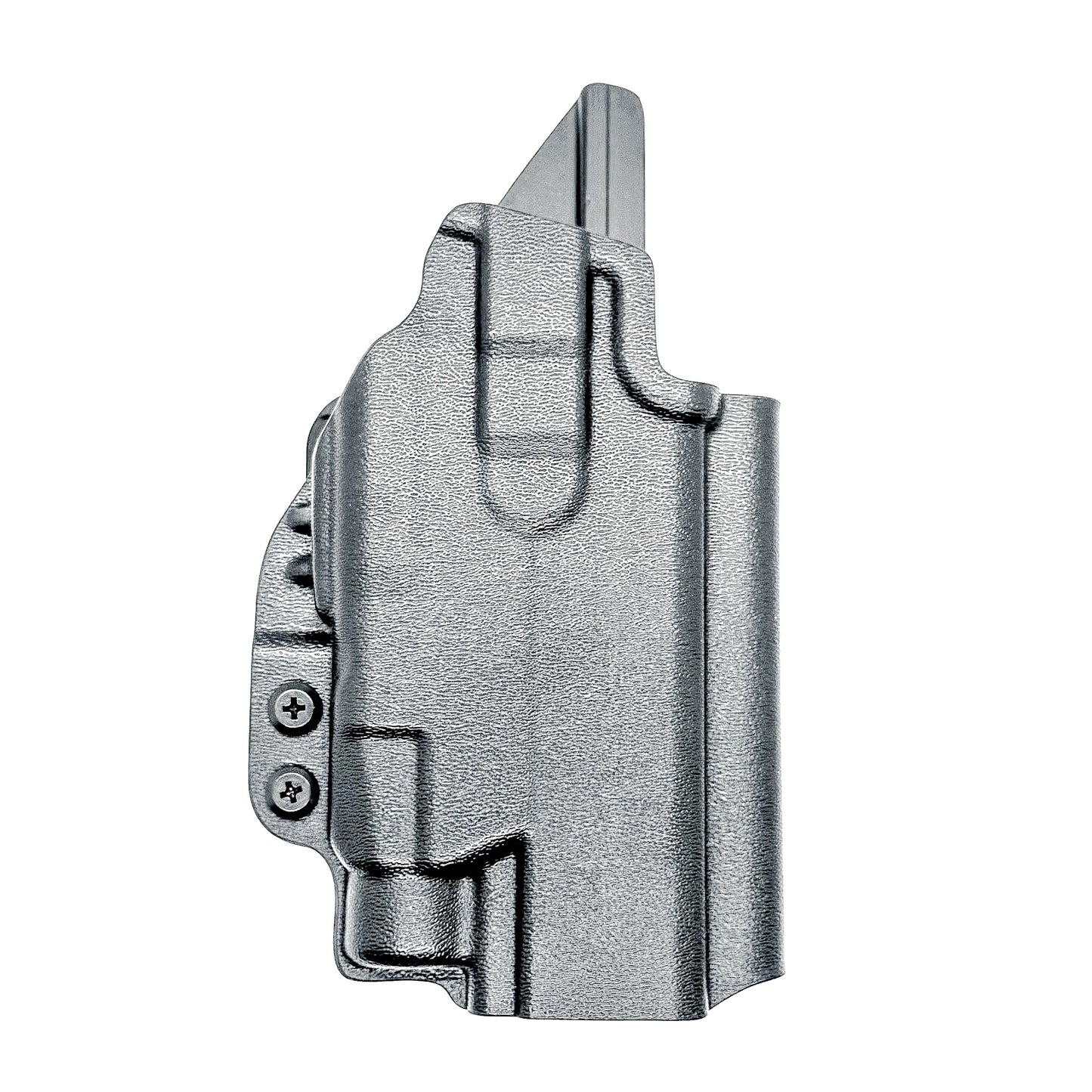 Black Outside Waistband OWB Holster for the Walther PDP Pro SD Compact 4.6" pistol & Streamlight TLR-7 X, TLR-7 HL-X, & A shown with a 4BROS 1.5" Belt Slide.