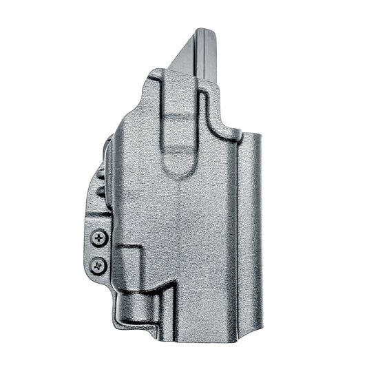 Black Outside Waistband OWB Holster for the Walther PDP Pro SD Compact 4.6" pistol & Streamlight TLR-7 X, TLR-7 HL-X, & A shown with a 4BROS 1.5" Belt Slide.