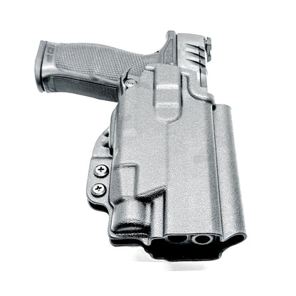 Black Outside Waistband OWB Holster for the Walther PDP Pro SD Compact 4.6" pistol & Streamlight TLR-7 X, TLR-7 HL-X, & A shown with a 4BROS 1.5" Belt Slide.