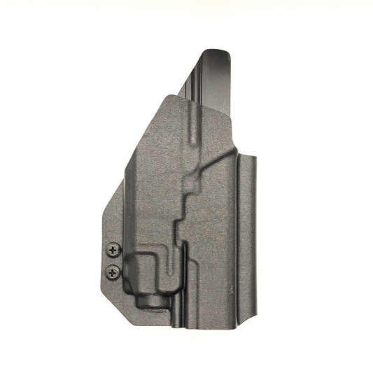 For the best Outside Waistband OWB Holster for the Walther PDP Pro SD Compact 4.6" pistol with the 4" slide and Streamlight TLR-8A shop Four Brothers Holsters.
