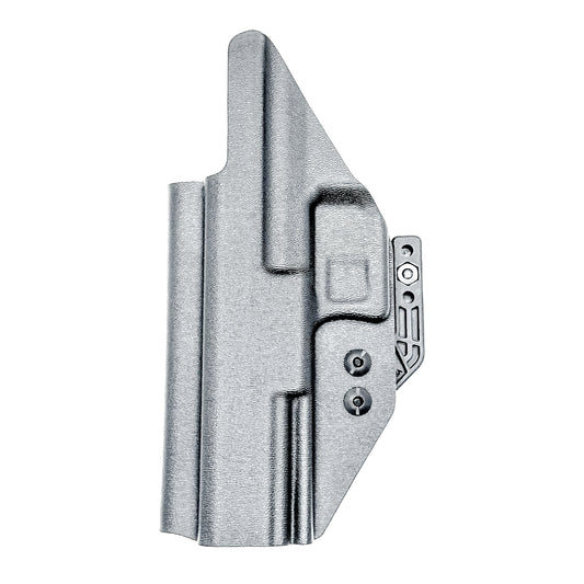 Black Inside Waistband IWB holster for the Walther PDP Pro SD 5.1" pistol with DCC Monoblock and a modwing.