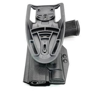 Best Outside Waistband Kydex Duty & Competition Kydex holster designed to fit the Sig Sauer 10MM P320-XTEN, Streamlight TLR-1, and the GoGun USA Gas Pedal.  Full sweat guard, adjustable retention, open muzzle cleared for a red dot sight. Proudly made in the USA 10 MM P320 X Ten, or P 320 XTEN. TLR-1 HL X10 TLR1 