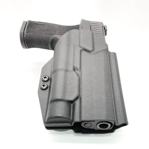 Best Outside Waistband Kydex Duty & Competition Kydex holster designed to fit the Sig Sauer 10MM P320-XTEN, Streamlight TLR-1, and the GoGun USA Gas Pedal.  Full sweat guard, adjustable retention, open muzzle cleared for a red dot sight. Proudly made in the USA 10 MM P320 X Ten, or P 320 XTEN. TLR-1 HL X10 TLR1 