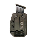 For the best, Inside Waistband IWB AIWB Ruger Security 9 magazine carrier, holster, & pouch for the Sig P320, P365, P365XL, Glock 17, 19, 22, 23, 26, 27, 34, 35, 45, 31, 32, 33, .357 Sig, 9mm & 40 Walther, Smith & Wesson, Arex, H&K, and 509, 509T, LS EDGE FN magazines, shop Four Brothers Holsters. 4BROS, Made in USA.