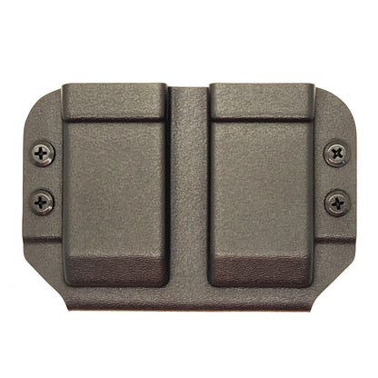 For the best Dual Magazine Holster for Sig, Glock, S&W, Walther, and other double stack 10mm and 45 ACP pistol magazines shop Four Brothers 4BROS Holsters.