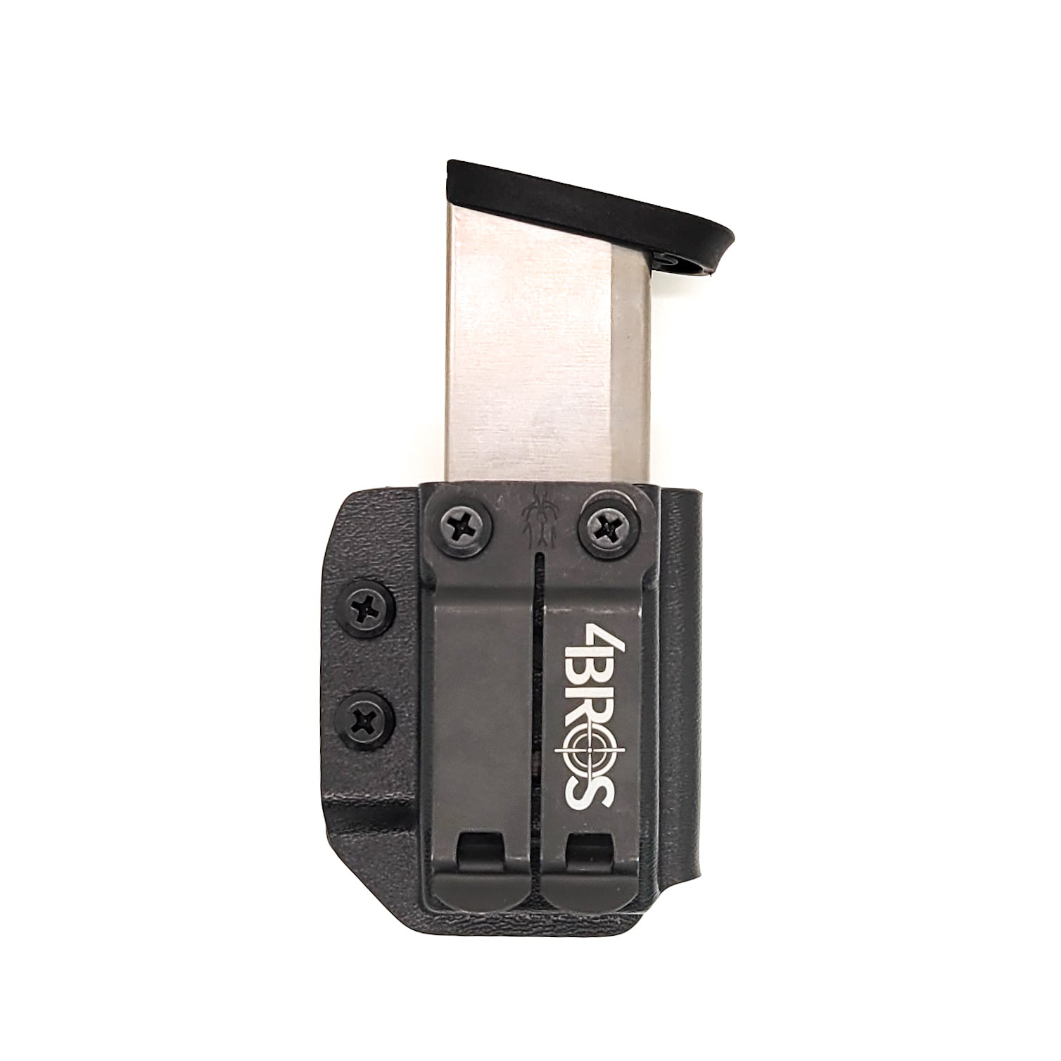 For the best IWB AIWB Kydex Magazine Pouch for the Sig, Glock, FN, S&W, Walther & other double stack 10mm and 45 ACP magazines, shop Four Brothers Holsters.
