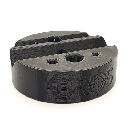 Armorer & Gunsmith 3D-printed Universal Bench Block from Four Brothers Holsters makes the removal of pins from firearms & devices simple, easy, and quick. 