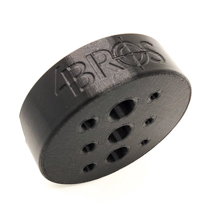 Armorer & Gunsmith 3D-printed Universal Bench Block from Four Brothers Holsters makes the removal of pins from firearms & devices simple, easy, and quick. 