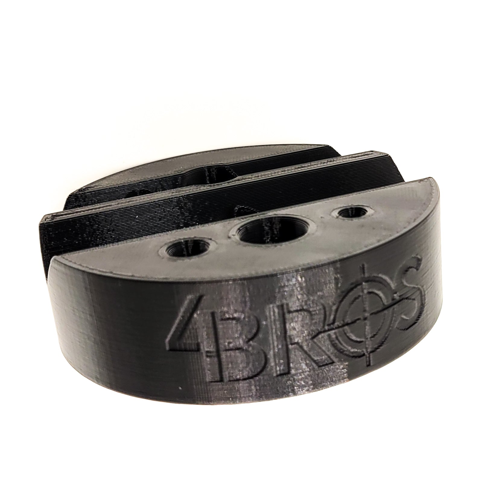 Armorer & Gunsmith 3D-printed Universal Bench Block from Four Brothers Holsters makes the removal of pins from firearms & devices simple, easy, and quick. 