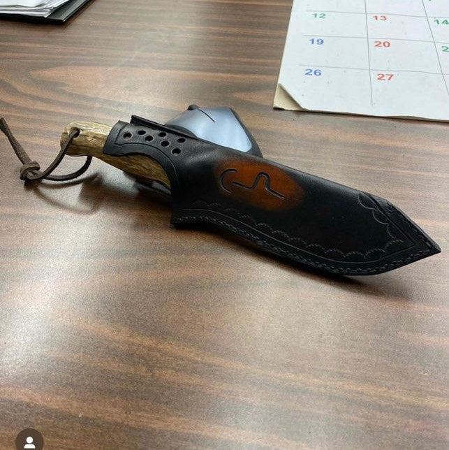 Our 4Bros Custom Leather Knife Sheath is a 100% custom-made knife sheath that is made by hand specifically for your knife by our Leatherworker. You will get to choose the color, style, and carry position from a list of options. Orders require pictures and information prior to the invoice.