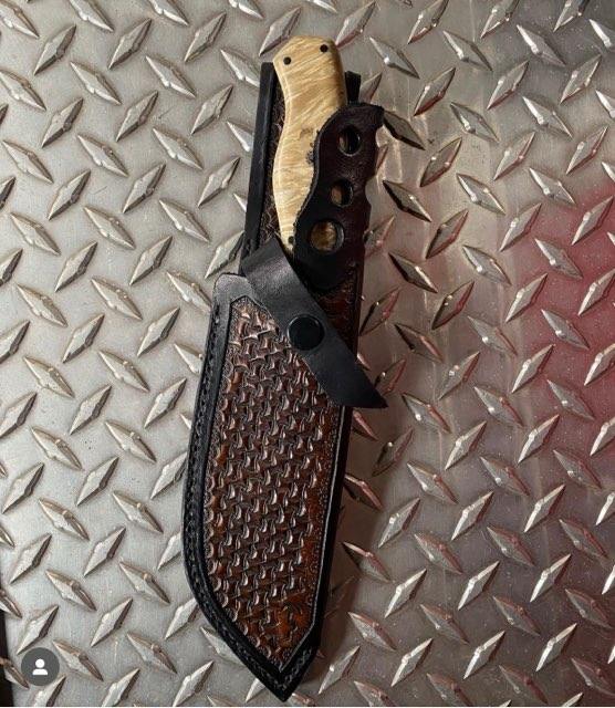 Our 4Bros Custom Leather Knife Sheath is a 100% custom-made knife sheath that is made by hand specifically for your knife by our Leatherworker. You will get to choose the color, style, and carry position from a list of options. Orders require pictures and information prior to the invoice.