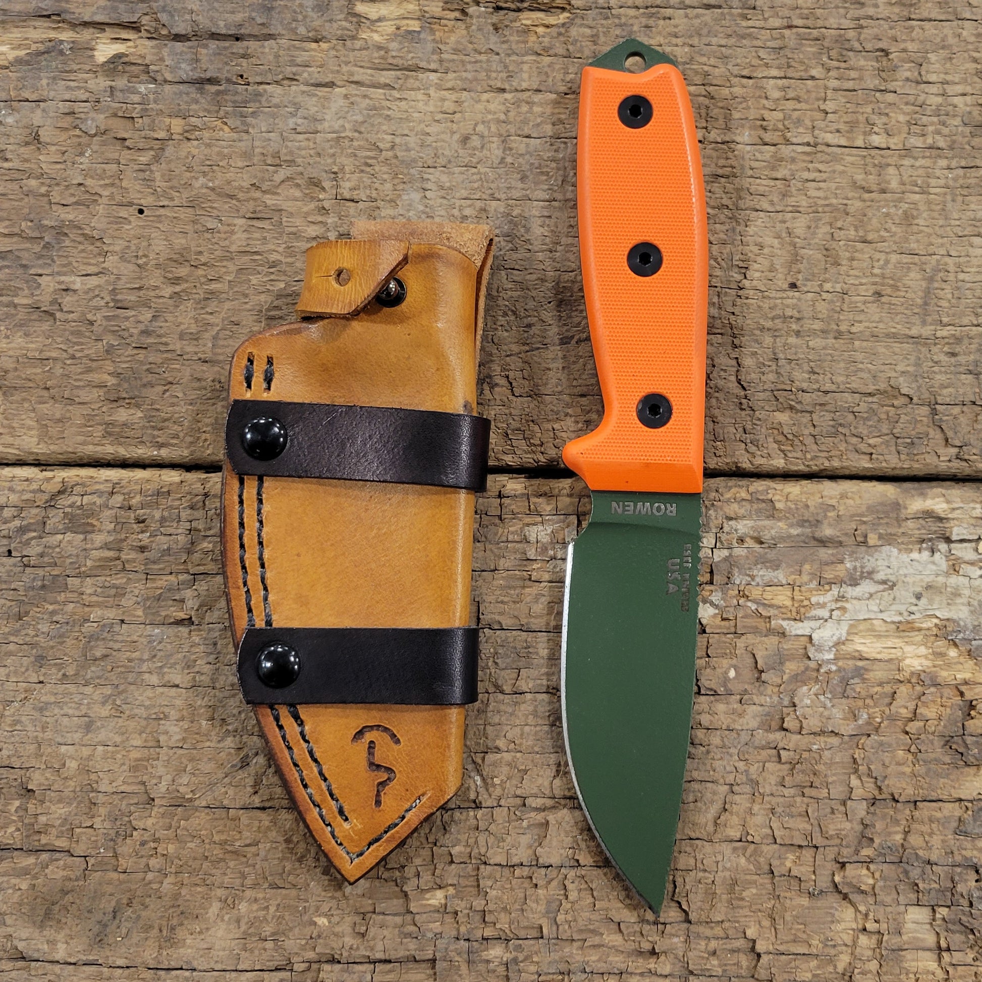 Our 4Bros Custom Leather Knife Sheath is a 100% custom-made knife sheath that is made by hand specifically for your knife by our Leatherworker. You will get to choose the color, style, and carry position from a list of options. Orders require pictures and information prior to the invoice.