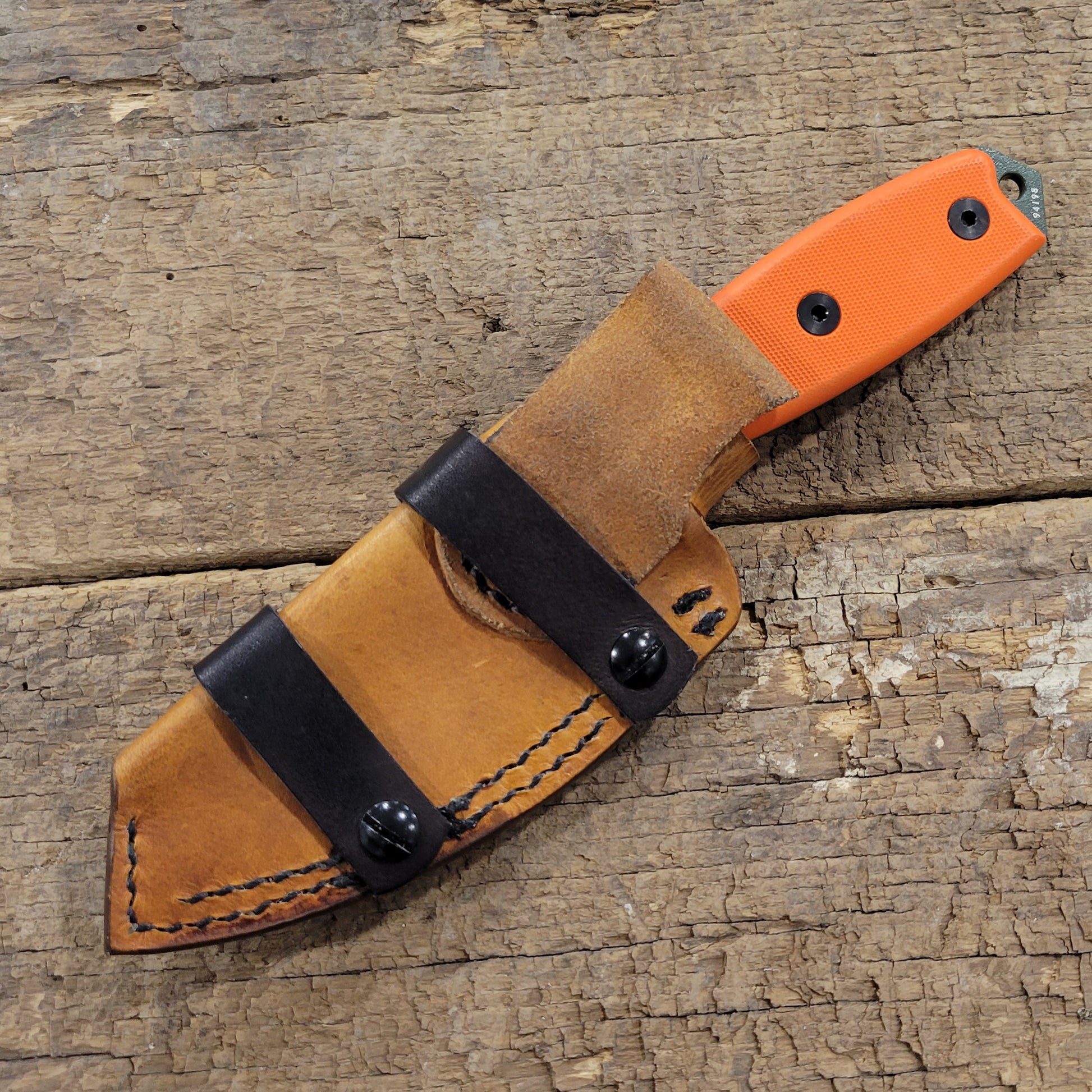 Our 4Bros Custom Leather Knife Sheath is a 100% custom-made knife sheath that is made by hand specifically for your knife by our Leatherworker. You will get to choose the color, style, and carry position from a list of options. Orders require pictures and information prior to the invoice.