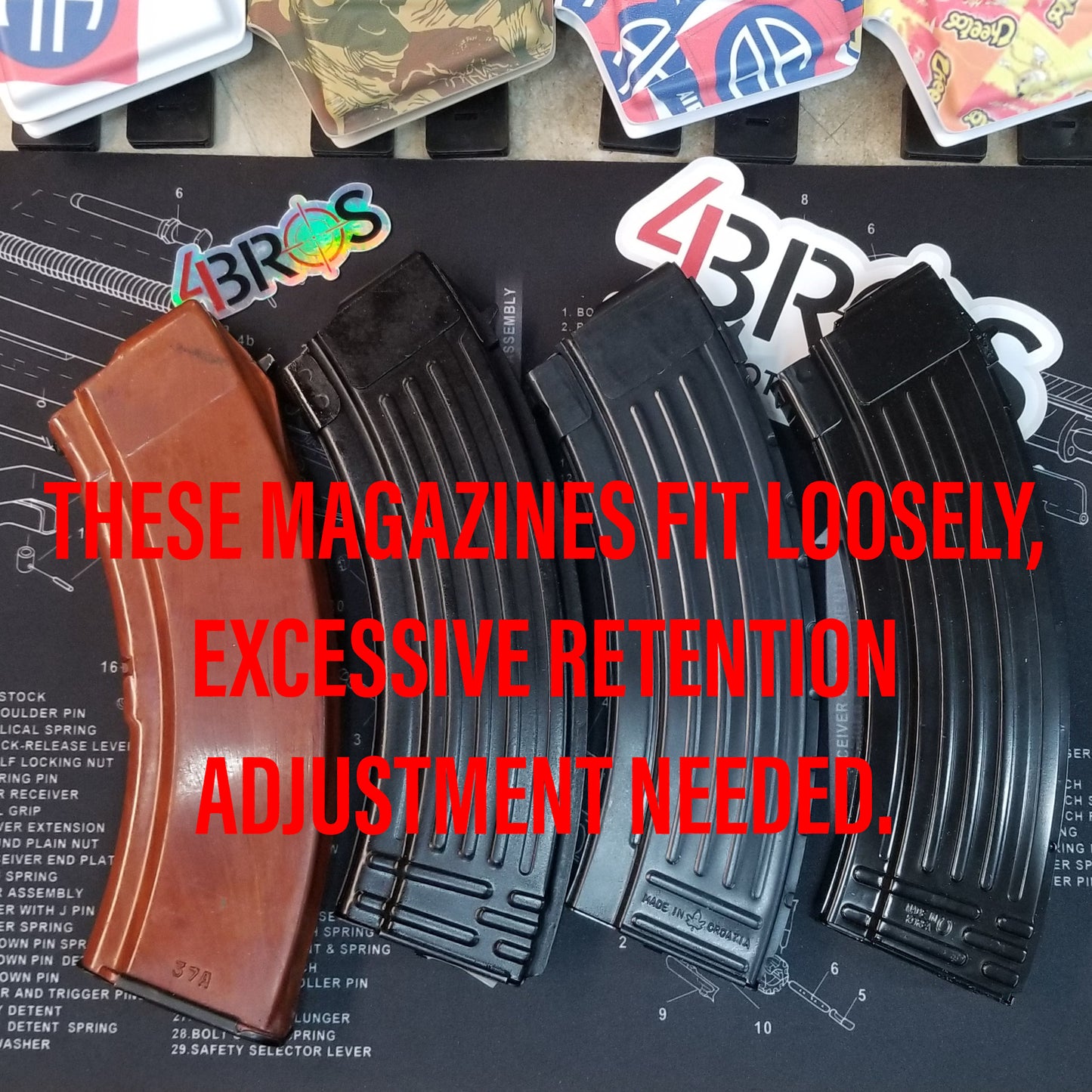 Outside Waistband AK-47 magazine pouch designed to fit Magpul Pmag, select Pro Mag and Tapco magazines. Tek-Lok Belt attachment fits belts up to 2.25" wide.