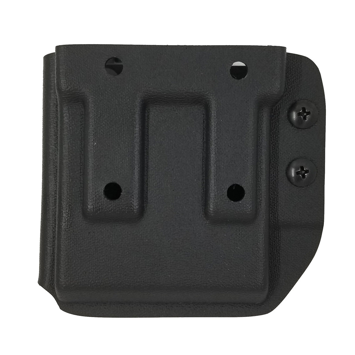 AR15 magazine pouch designed to fit all popular AR Magazines. Tek-Lok Belt attachment fits belts up to 2" wide. Magazine Retention Device provides retention adjustability with an 1/8" Allen wrench. Molded with .080" thick thermoplastic for durability.