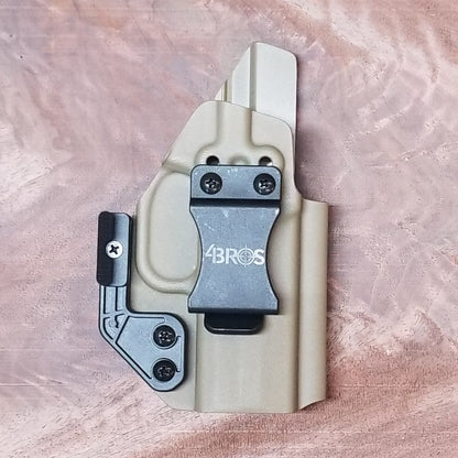 For the best IWB Kydex Inside Waistband Holster for the FN 509 Compact handgun, shop Four Brothers 4BROS Holsters.  Our holsters are proudly made in the USA.  