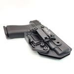 For the best Inside Waistband IWB AIWB Kydex Holster of 2023 designed to fit the Glock 48 and 48 MOS pistol look no further than Four Brothers Holsters. Full sweat guard, adjustable retention, minimal material & smooth edges to reduce printing. Made in the USA.  Profile leared for red dot sights. Glock 43 43X X MOS