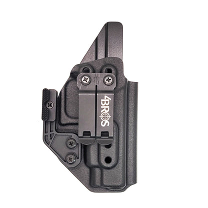 For the best most comfortable Inside Waistband IWB AIWB Kydex Holster for the Glock 48 and 48 MOS shop Four Brothers 4BROS Holsters. Proudly made in the USA.