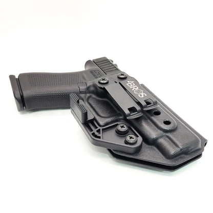 For the best most comfortable Inside Waistband IWB AIWB Kydex Holster for the Glock 48 and 48 MOS shop Four Brothers 4BROS Holsters. Proudly made in the USA.