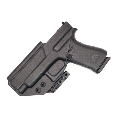 For the best most comfortable Inside Waistband IWB AIWB Kydex Holster for the Glock 48 and 48 MOS shop Four Brothers 4BROS Holsters. Proudly made in the USA.

