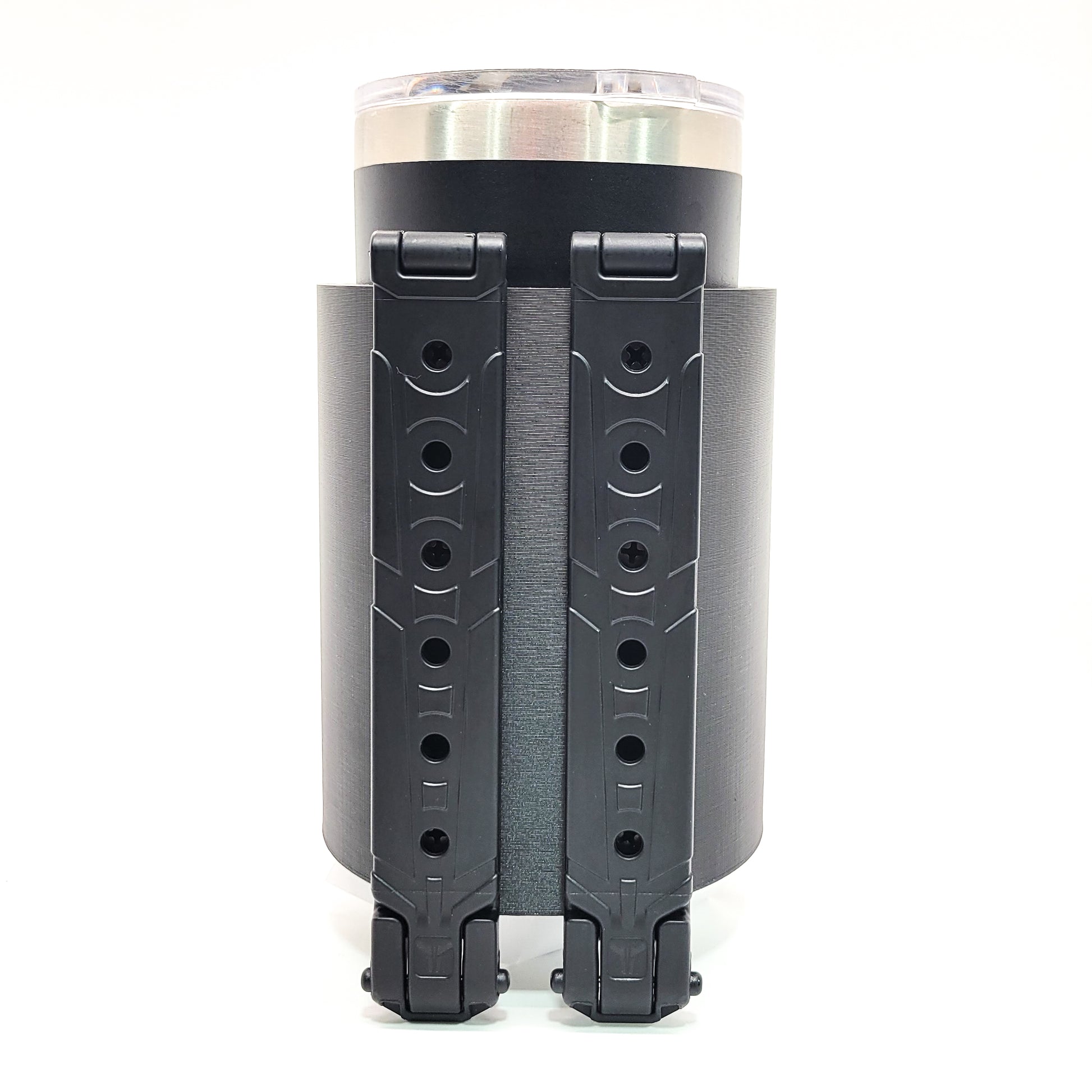 Our 3D-printed 20-ounce Yeti Cup Holder is printed in-house with PETG material with Molle, Tek-Lok, or Slide attachments from Four Brothers 4BROS Holsters.