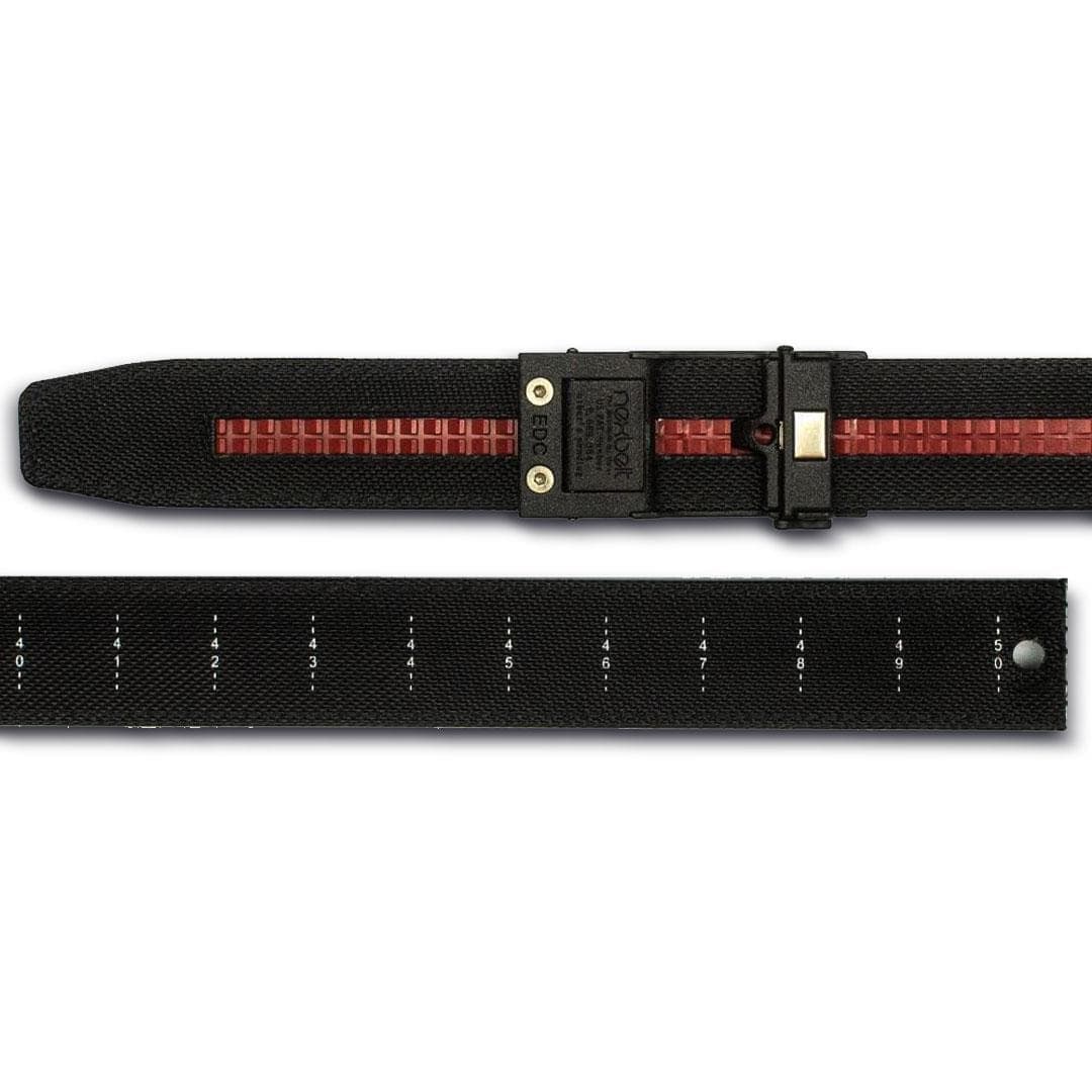 The Nexbelt EDC belt is flexible enough to wear all day but stiff enough to effectively hold your everyday carry pistol or firearm from Four Brothers Holsters.