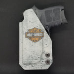 For the 2023 Best IWB AIWB Inside Waistband Holster designed to fit the Smith and Wesson Bodyguard 380 and 380 Crimson Trace, shop Four Brothers. Smooth, Durable, and Concealable, the holster is vacuum formed for a precision fit for both pistols. Adjustable cant, minimal material, and rounded edges to reduce printing. 
