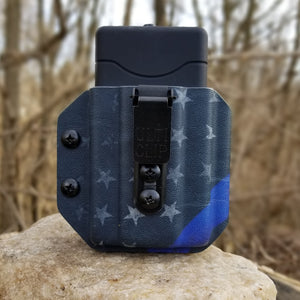 For the best Kydex IWB AIWB Holster Carrier Pouch for the Vipertek VTS-880 Stun Gun, shop Four Brothers Holsters. Lightweight, designed and built around the needs of those who exercise regularly and want to carry non-lethal self-protection. The holster will not allow accidental discharge while in the holster. 
