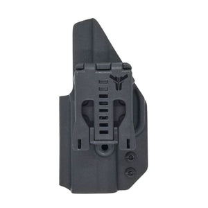 Outside Waistband Taco Style Holster designed to fit the FN 509 Compact Adjustable retention High sweat guard standard, medium and low height available on request. Holster profile cut to allow red dot sights on the pistol Minimal material and smooth edges Removeable threadlocker applied to all screws and posts Proudly…