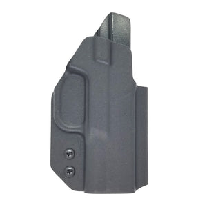 Outside Waistband Taco Style Holster designed to fit the FN 509 Compact Adjustable retention High sweat guard standard, medium and low height available on request. Holster profile cut to allow red dot sights on the pistol Minimal material and smooth edges Removeable threadlocker applied to all screws and posts Proudly…