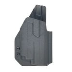 Inside Waistband Kydex Thermoplastic Holster designed to fit all P320 Carry pistols, including the M18 with GoGunsUSA Gas Pedal. This holster will also fit the P320 Wilson Combat Carry grip module.  Adjustable retention, profile cleared for red dot sights. Proudly made in USA by Law Enforcement and Military Veterans