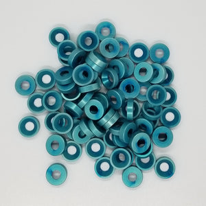 Teal Anodized #8 Finish Washer